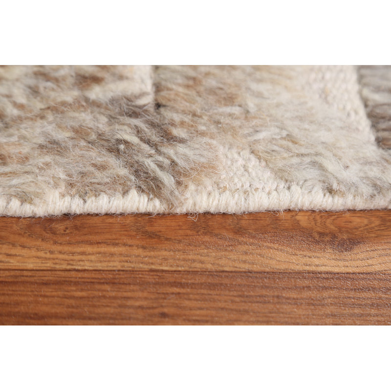 Tapis oriental en laine marocain en laine noué à la main 5 pi x 8 pi