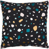 Faringdon Embroidered Cotton Throw Pillow