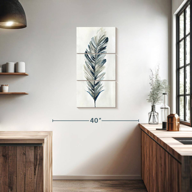 A Soft Feather I, 38" H x 18" W