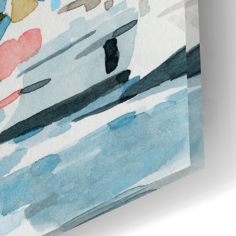  «Vintage Holiday 1» par Emma Caroline, art mural en verre acrylique, 24 po x 16 po, H 16 po x l 24 po