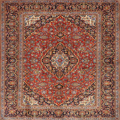 Tapis oriental rouge / noir Khadeeja