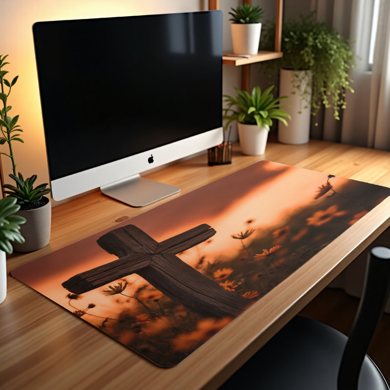 Polyester Desk Pad, 31.5x15.5