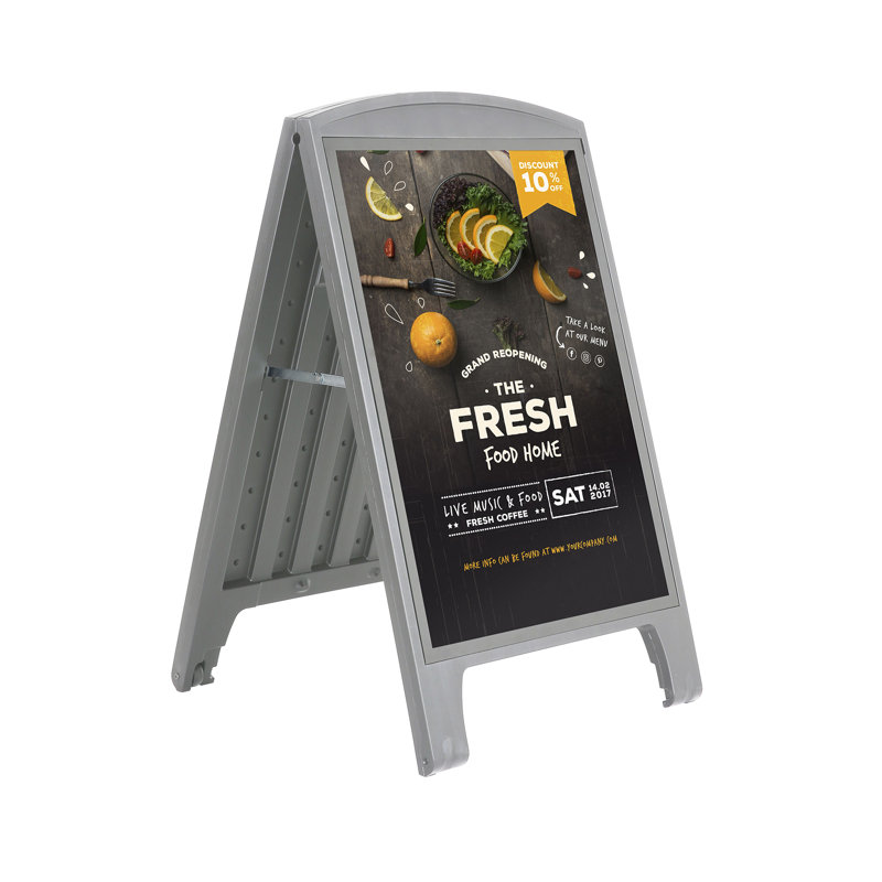 Street Signpro Deco avec housse de protection, gris