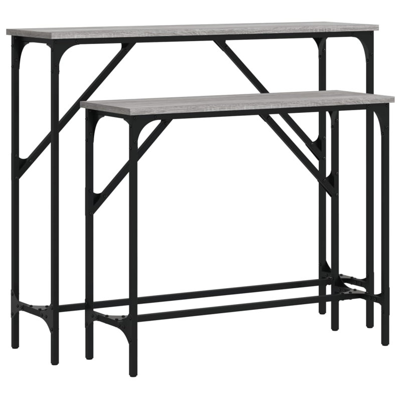 95cm Console Table, Grey Sonoma