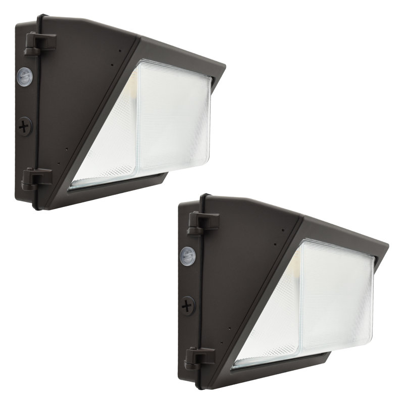 Luminaire à DEL DEL LUXRITE, 30/45 / 60W, 3CCT, 4680/6885 / 9000LM, Photocellule Dusk to Dawn, IP65 imperméable, à intensité variable, homologué UL et DLC Premium, paquet de 2