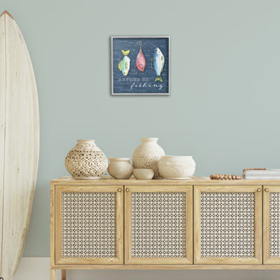«Rather Be Fishing Bait», estampe numérique, conception de Holly Thomas Stein