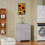 Armoire de salle de bain 24 "avec lavabo en acier inoxydable