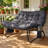 Oversized Double-Person Papasan Loveseat With Side Pockets-1395845080