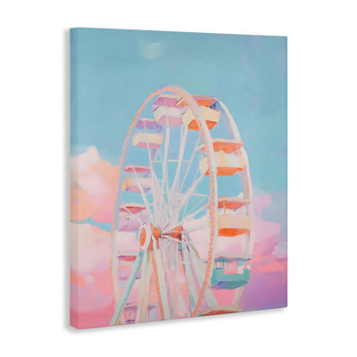 Grande roue et toile de coton ciel bonbon, design par The Prints Vibe