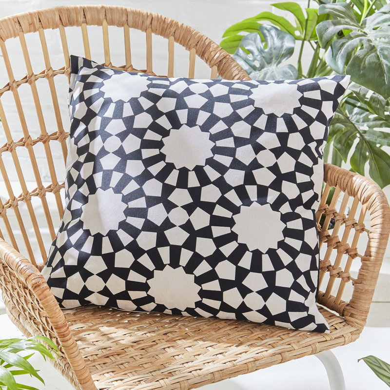 Kaleidoscope Pure Cotton Geo Indoor Outdoor Cushion Cover