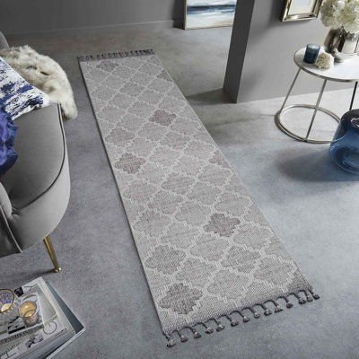 Guros Collection Trellis Indoor Outdoor Runner Rug