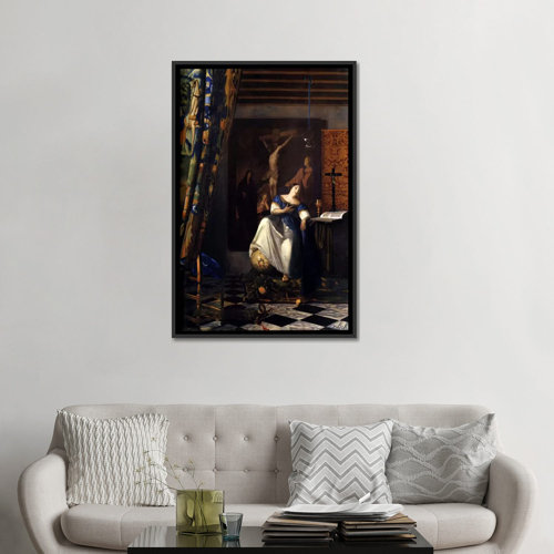 iCanvas 'Allegory of The Faith' by Johannes Vermeer Painting Print on ...