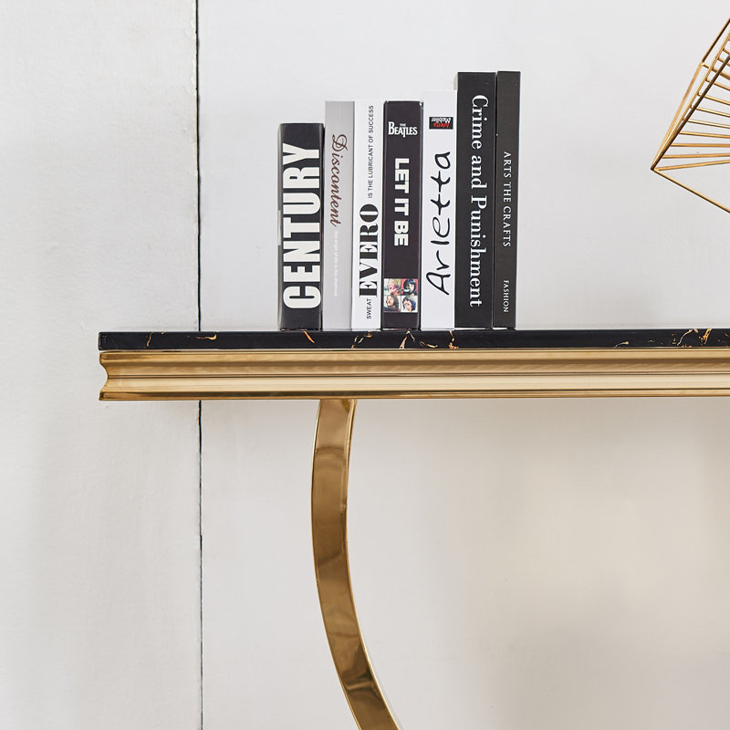 Console Tobitha, Noir, Or