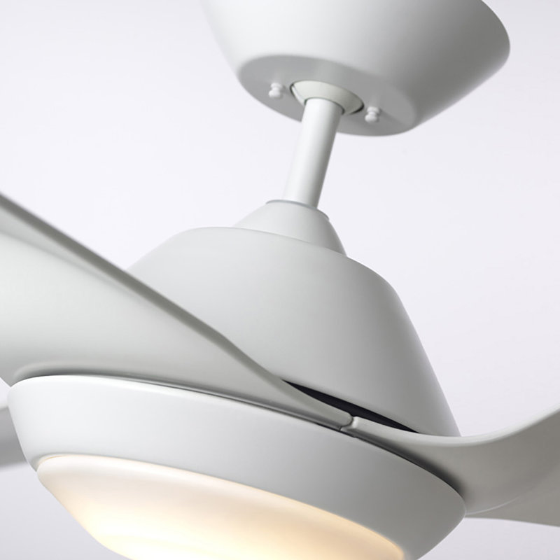 Eswer 60'' Ceiling Fan with LED Lights, Satin White