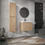 Meuble-lavabo mural avec lavabo et armoire latérale-845134758
