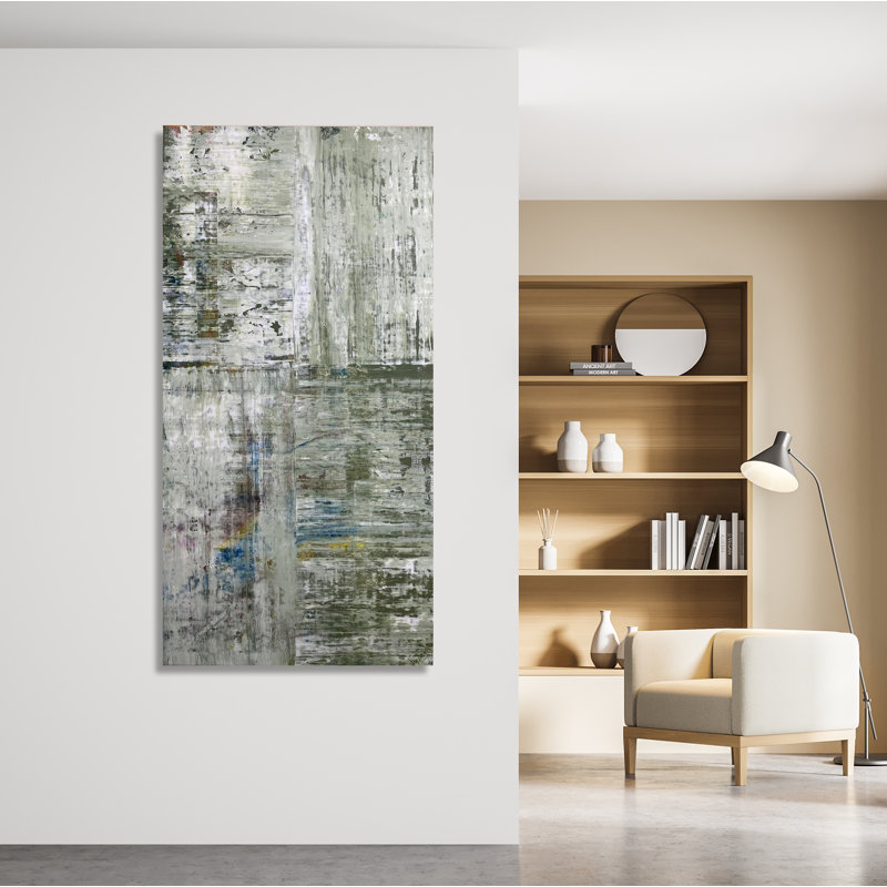 Green Cross By John Beard- Gallery Wrapped Canvas Print by John Beard, 72" H x 36" W x 1.5" D, Unframed