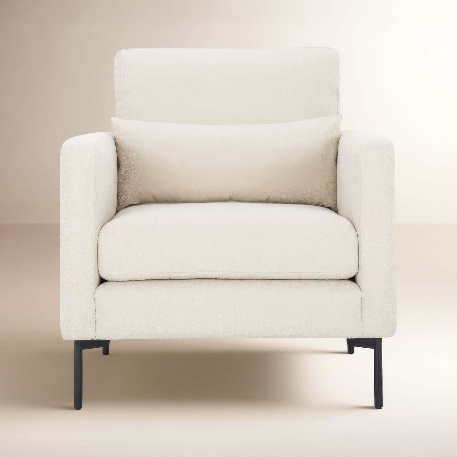 Odin Armchair, Taupe Fine Textured Boucle