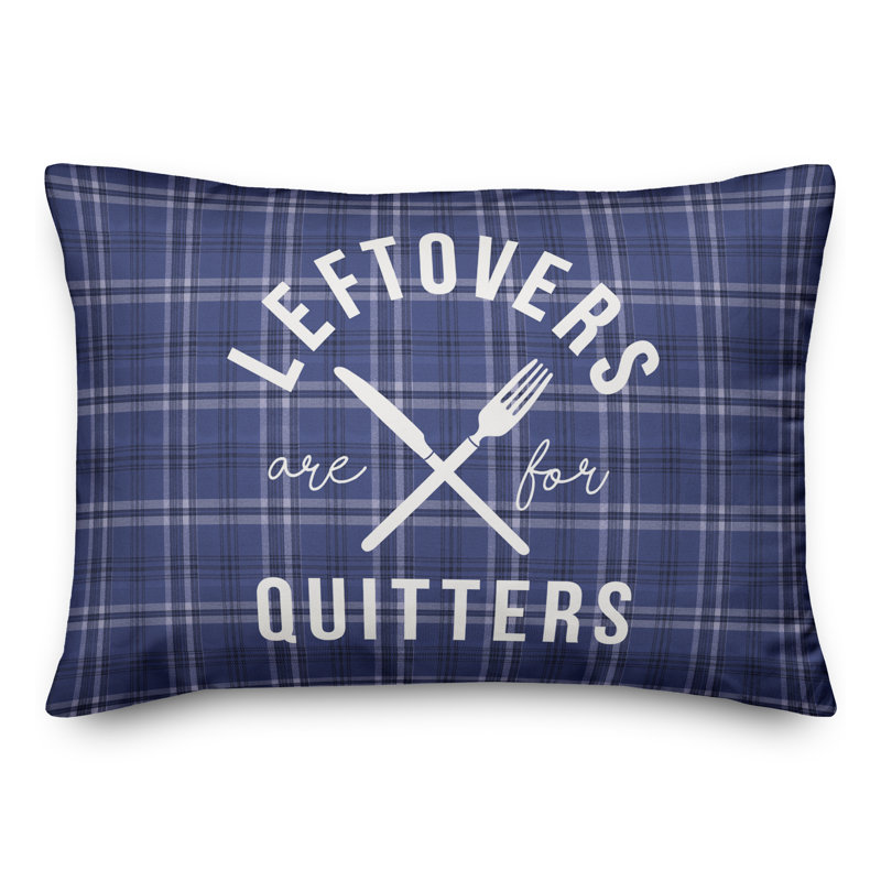 Plaid Throw Pillow, 14" x 20"