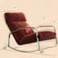 Chaise berçante moderne rembourrée-107401110