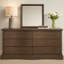 Clarence 6 Drawer Dresser Warm Brown-212376949
