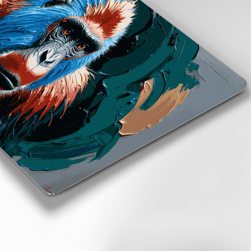 Art mural bleu faune, H 12 po x l 18 po
