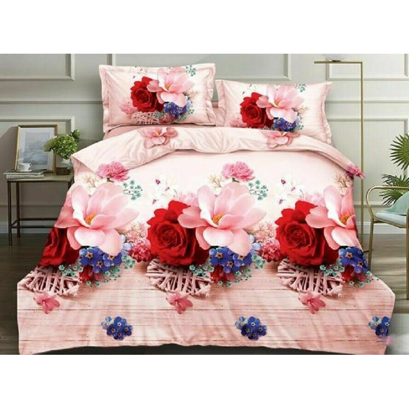 Chitwood Microfiber Floral Duvet Cover Set with Pillowcases, Single - 1 Standard Pillowcase