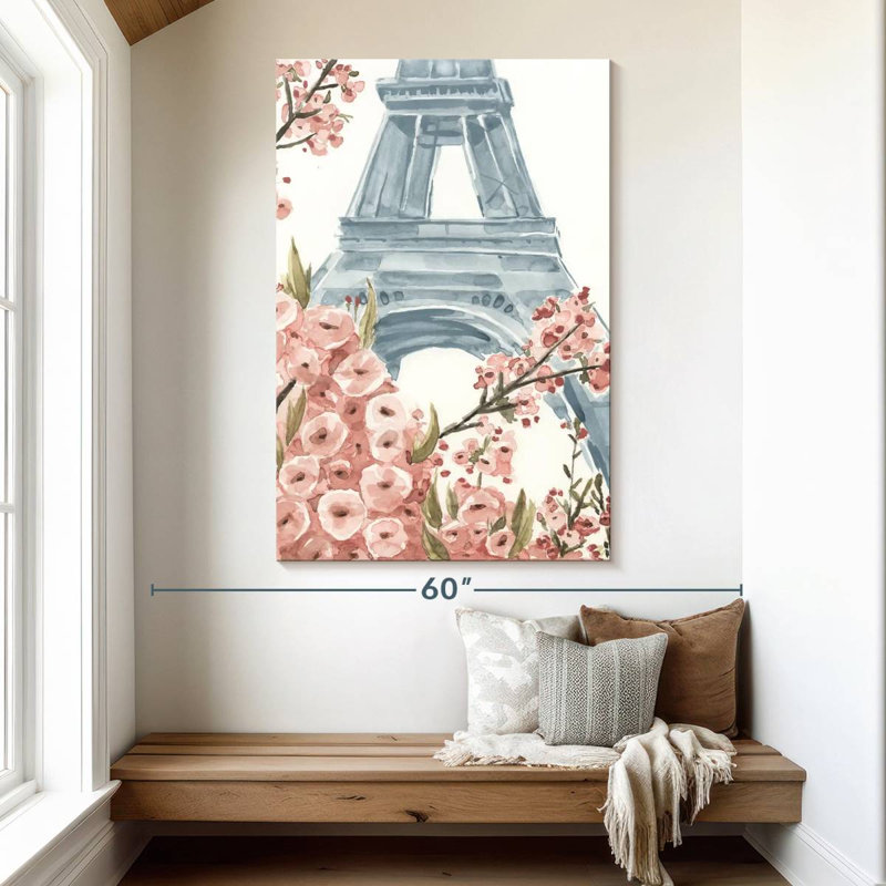 Aime Paris Cherry Blossoms I, 51" H x 34" W