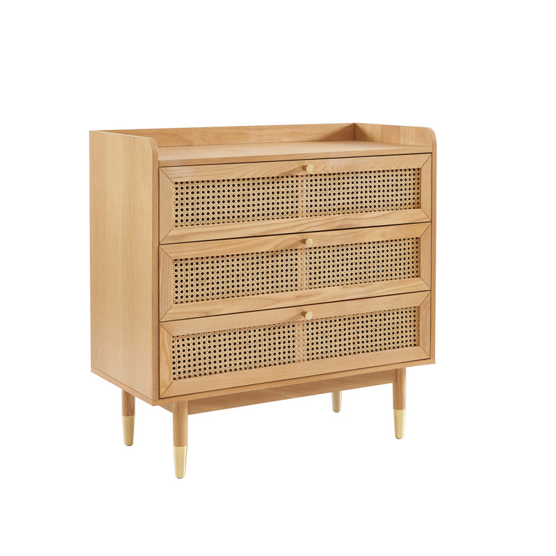 Akishia 85cm W 3 - Drawer Chest of Drawers