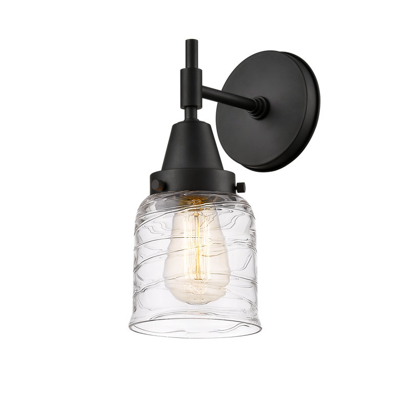 Amede Armed Sconce, Matte Black