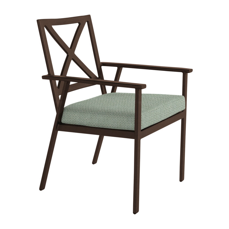 Marin Outdoor Dining Armchair, Copper Creek, Harris Stone