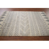 Earth Tone Moroccan Oriental Area Rug 5x8