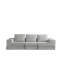 Canapé-lit modulaire convertible 3 places avec tissu velours côtelé et mousse à mémoire de forme Boneless-84548132