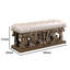 Banc de chambre en simili cuir Kamyar