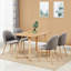 Heavener Modern Velvet Dining Chairs - Ergonomic Upholstered Curved Back with Solid Wooden Legs - Side Chair for Kitchen Living Room Dining Room-482633782-412036899