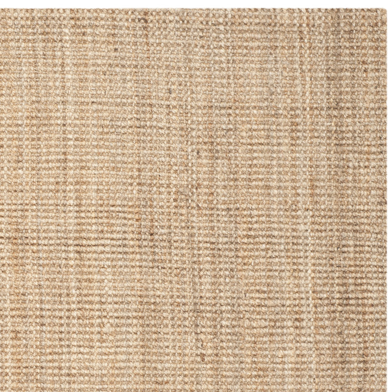 Calidia Natural Fiber Hand Woven Jute Solid Color Rug, Rectangle 9' x 12'