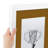 White Wood Matte Picture Frame with Mat-70819539