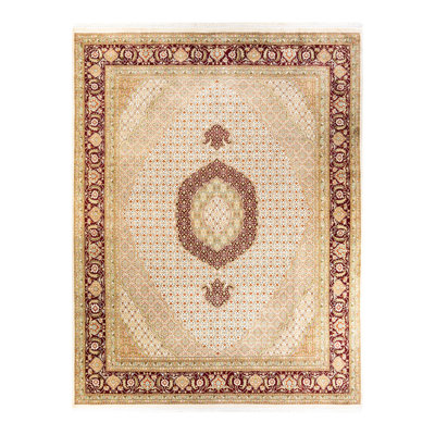Tapis unique en laine noué à la main 9 pi 2 po x 11 pi 10 po nouvel âge Hayner