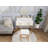 Elegant Makeup Vanity Set With Mirror, Stool, And Storage - Compact Gold Design For Small Bedrooms And Efficient Organization