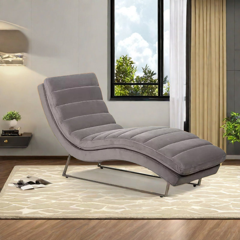 Elegant S-shaped solid wood chair, Light Coffee