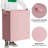 154L Double Laundry Hamper With Lid And Removable Laundry Bags, Large Dirty Clothes Hamper 2 Section Collapsible Laundry Basket Dorm Room Storage For Bedroom, Bathroom, College,Pink-737134309