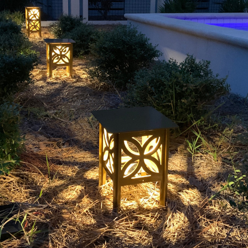 Low Voltage Integrated LED Metal Pathway Light, Black