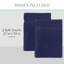 Ensemble de serviettes 2 pièces Willow - 100% coton peigné, qualité supérieure 630 g / m², bleu marine, ultra doux et très absorbant (2 serviettes de bain)-1833370048-1833370057