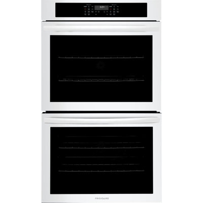 Frigidaire 30 in. Double Electric Wall Oven with Convection 30-min Steam-Cleaning in White