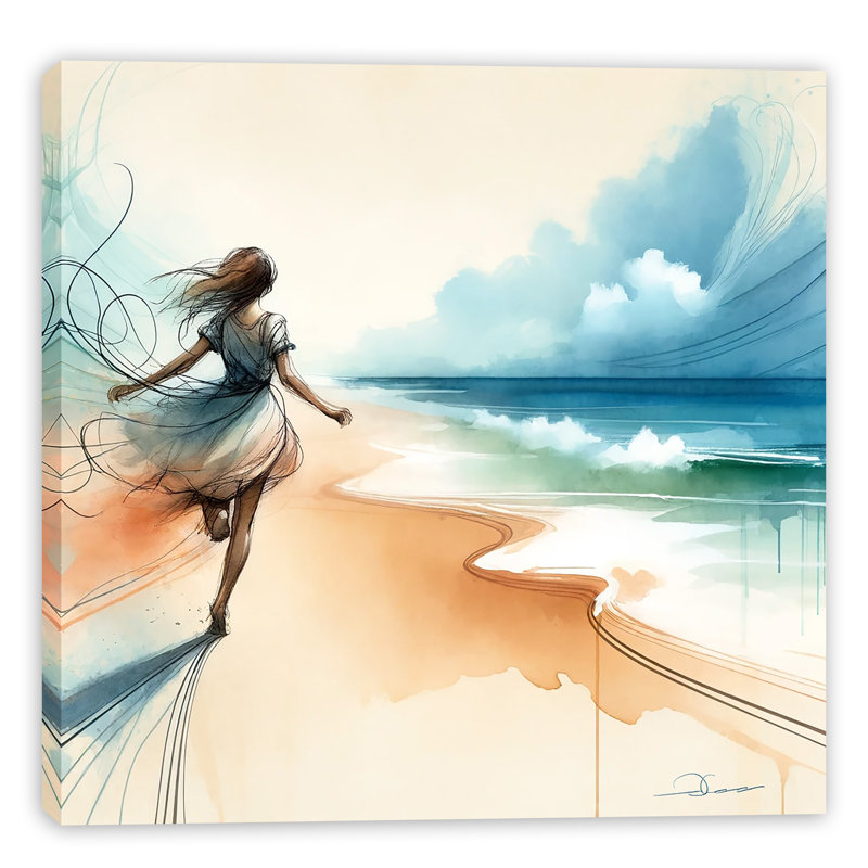 Art mural sur toile Serenity Dance, H 20 po x l 20 po x P 1,5 po