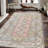 Chic Non-Woven Soft Type Printed Rug with Intricate Floral Design for Enhancing Home Decor Appeal-128682420