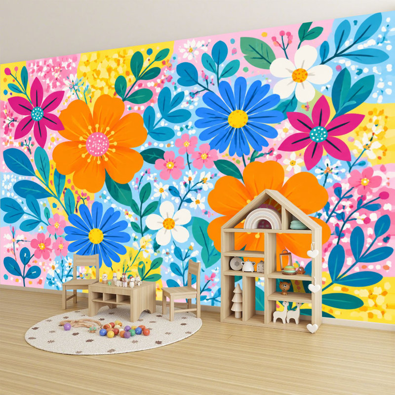 Papier peint adhésif auto-adhésif pour bureau à domicile Peel and Stick, 96" L x 69" W