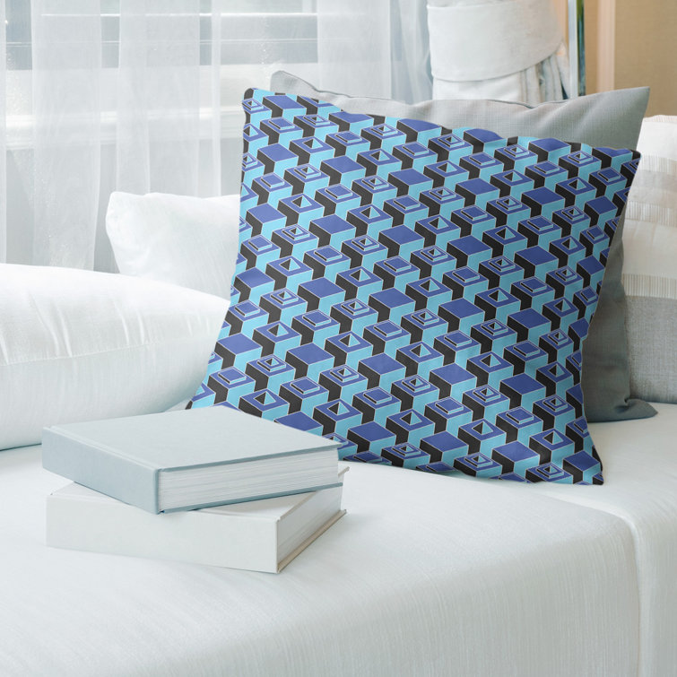 Skyscrapers Pattern Throw Pillow Cover