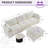 3 Piece Modern Chenille Upholstered Sectional With Storage Ottoman-638228315