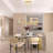 Marbleton 8 - Light Steel Dimmable Linear Chandelier UL Certified-111814282
