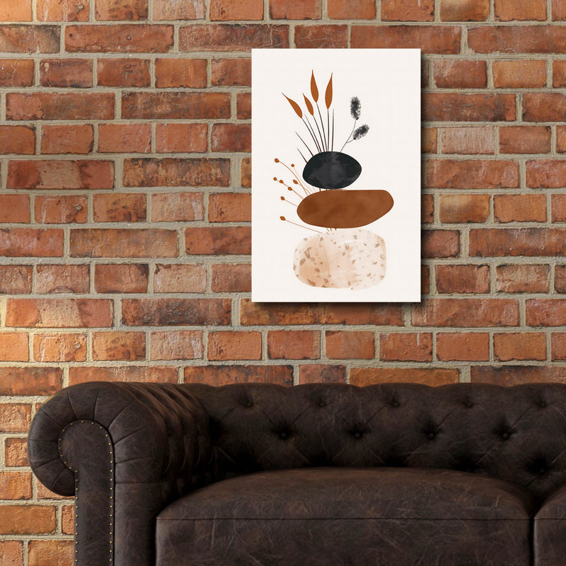 «George Minimalist Shapes No 4» par George Oliver, art mural en verre acrylique, H 24 po x l 16 po x P 0,2 po